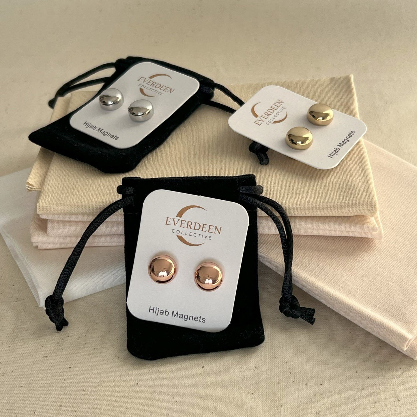 Set of 2 Metallic Hijab Magnets