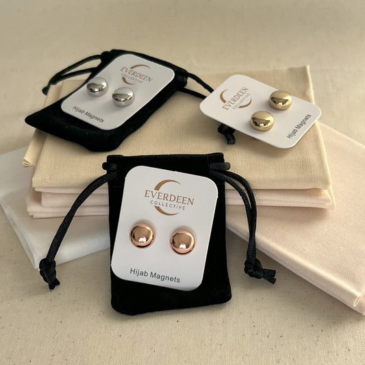 Set of 2 Metallic Hijab Magnets
